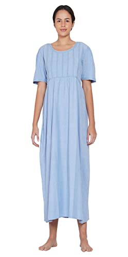 Chemise de nuit respirante en chambray Nightingales contre la chaleur nocturne