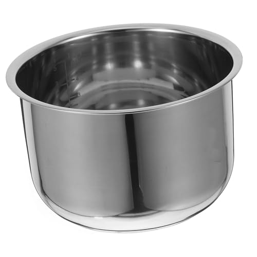 Toyvian Olla Arrocera De Olla Interior De Repuesto De Acero Inoxidable Interior De Repuesto Recipiente Para Arrocera De