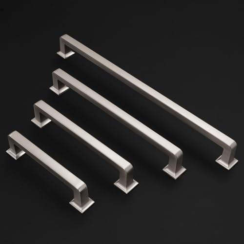 BUKOBYHE 10 Pack 15 Inch(381mm) Kitchen Cabinet Handles Brushed Satin Nickel Cabinet Pulls Silvery Drawer Pulls Zinc Alloy Kitchen Hardware by BUKOBYHE - Image 6