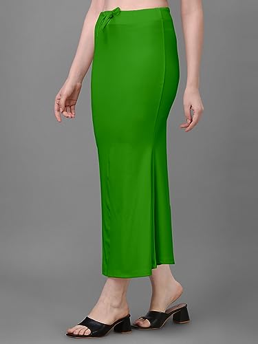 Image of Women's Saree Shapewear Petticoat, Cotton Blend Stretchable Mermaid Skirt, High Waist Tummy Control, Smooth Curve Fit with Adjustable Drawstring