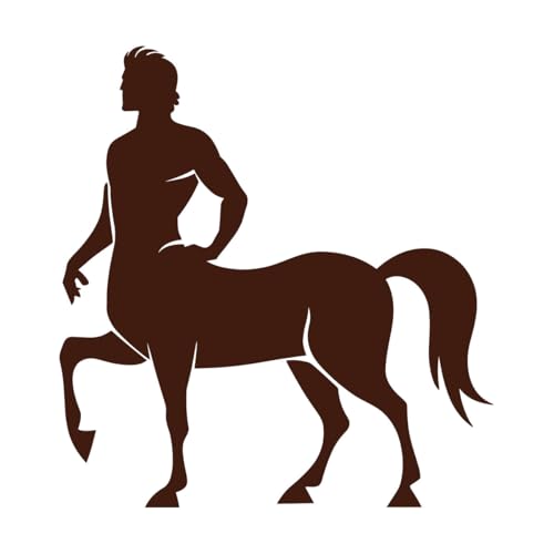 elegante silueta de centauro Calcomanías de pared 42x44.6cm Decoración de tiendas Café