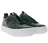 kennel schmenger zürich Echtleder Kennel & Schmenger Kroko Sneaker ausgefallene Damen Echtleder Schuhe It-Piece Turn-Schuhe Grün, Größe:37
