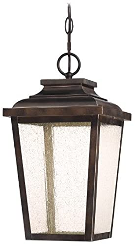 Minka Lavery Outdoor Pendant Lighting 72174-189-L Irvington Manor, 1-Light LED 13 Watts, Chelesa Bronze