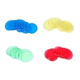 ifundom 20pcs Plastic Bingo Chips Markers for Games Counting and Educational Use Sturdy Bingo Supplies for Boys and Girls and Adults