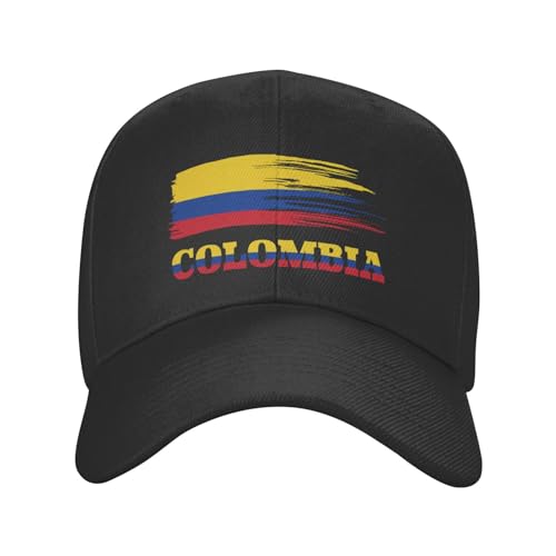 KWQDOZF Gorra de béisbol de la Bandera Colombiana de Colombia para Hombres y Mujeres, Gorra clásica Ajustable para papá, Gorra de Camionero para Correr Actividades al Aire Libre