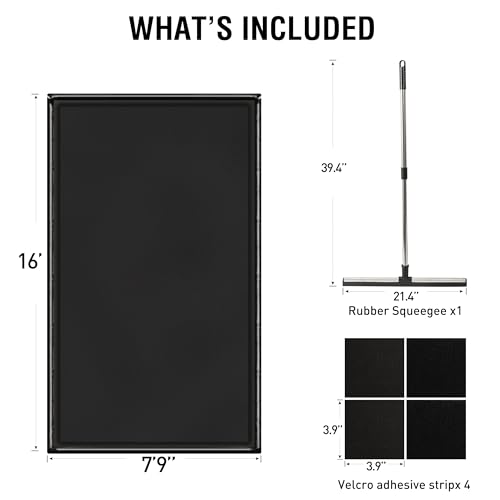 Huatean Home HTUS-GARAGEMAT088-16FT-A Garage Floor Mat, (7'9 Inch X 16") Under Car Waterproof Containment Mat thumb #6