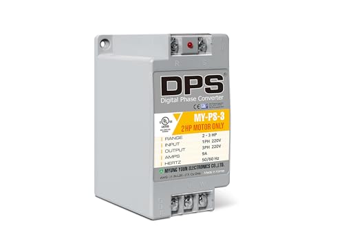 DPS Used for 2HP(1.5kW) 6A Motor, Single to 3 Phase Converter, My-PS-3, 1 DPS Must Be Used for 1 Motor Only, Input/Output 200-240V, UL Listed