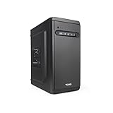 Refrigeración eficiente y espacio para componentes: Soporta coolers de CPU hasta 140 mm y tarjetas gráficas hasta 250 mm, con ventilador trasero incluido y espacio para ventiladores opcionales en frontal y lateral.