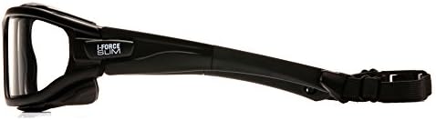 Pyramex I-Force Slim Safety Goggle, Black Frame/Gray Anti-Fog Lens 2