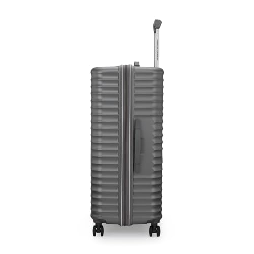 Image of American Tourister Travix | Check-in Trolley Bag (77 cm) | 360 8 Wheel Travel Luggage | Hard Case Polycarbonate Suitcase | Recessed Combination Lock | Grey