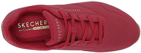 Skechers Womens Uno-Stand on Air Sneaker, Dark Red , 8.5 | Image 4