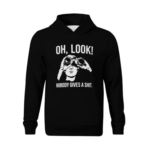 Kids Oh Look Nobody Gives A Shit Funny Sarcastic Sarcasm Boys Girls Lightweight Kangaroo Pocket Fleece Hoodies2