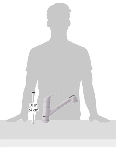 Pfister G13310Ww Pfirst Series 1-Handle Pull-Out Kitchen Faucet In White, Water-Efficient Model #TOP5