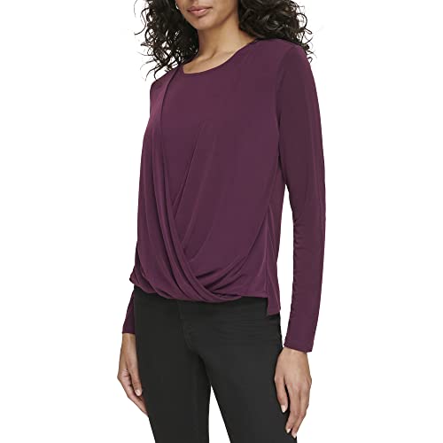 Image of Calvin Klein Women's Long Sleeve Wrap Knit