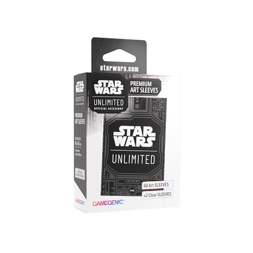 Star Wars Unlimited Unlimited Pattern Art Sleeves - Officially Licensed Pack of 60 Art Sleeves & 2 Clear Sleeves, Optimized Size for Star Wars Unlimited and Other TCG and LCG Games, Made by Gamegenic