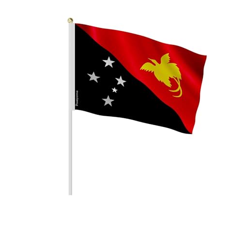 Drapeau Papouasie-Nouvelle-Guinée 14x21cm pour défilé et célébration culturelle