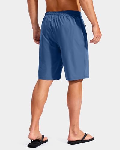 Image of G Gradual Mens Swim Trunks with Compression Liner 7 inch /9'' Quick Dry Board Shorts Swimsuit Bathing Suit for Men Zipper Pockets