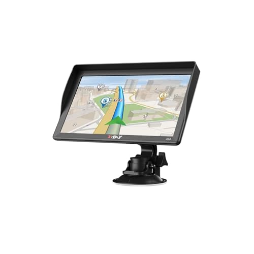 FJLKGDSP Navegador X10 GPS for Coche 9 Pulgadas camión 256M + 16GB Pantalla capacitiva navegador actualización Mapa transmisor FM Gratuito Tipo C