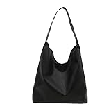 Eclove Grande Tote Bag Impermeable, para Trabajo Viaje Escuela (Negro)
