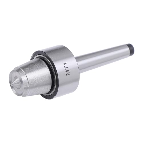 Woodturning Live Center MT1, Stainless Steel Wood Lathe Live Center for Wood Metalworking Lathes
