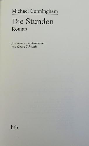 Die Stunden. Filmausgabe. [German] 3442731232 Book Cover