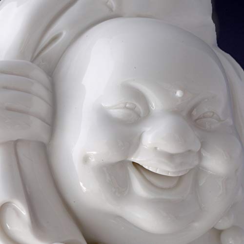 Statue de Bouddha méditant en céramique pour harmonie maison - 3