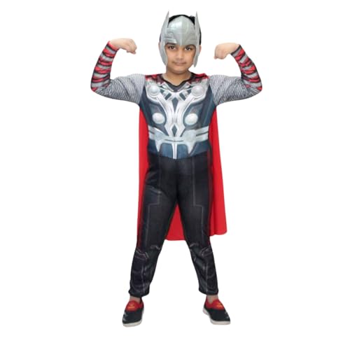 Image of Kaku Fancy Dresses Superhero Costume for Kids - Fancy Dress Outfit for Birthday, Halloween, Role Play