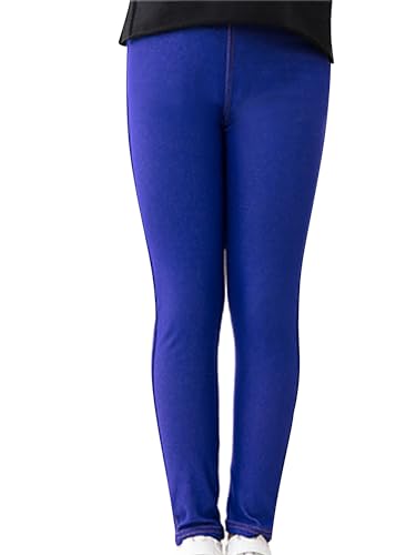 Kids Girls Stretchy Jeggings Elastic Waist Skinny Jeans Denim Trousers Pull On Pencil Pants Slim Fit Bottoms