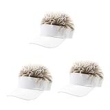 Sosoport 3 Stück Herren Visier Outdoor Kinder Cosplay Block Visiere Reisen Herren & Fahrrad Unisex L Spikes Jungen Walking Baseball Hüte Mütze Mode Kapuzengröße Jagd Männer Angeln Golf
