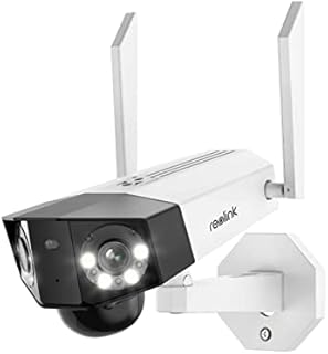 Reolink 3G/4G LTE Outdoor Camera Wireless, Duo 4G, Dual Lens with 150° Angle & 2K Color Night Vision, Battery Operated Security Camera with Person/Vehicle Detection, 2-Way Audio, Cloud Storage, IP66