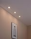 EGLO connect.z Smart-Home 3er-Set LED Bad-Einbaustrahler Fueva-Z, ultra flach, Ø 85 mm, ZigBee, App und Sprachsteuerung Alexa, Lichtfarbe (warmweiß-kaltweiß), dimmbar, 3 Metall Einbauspots weiß, IP44