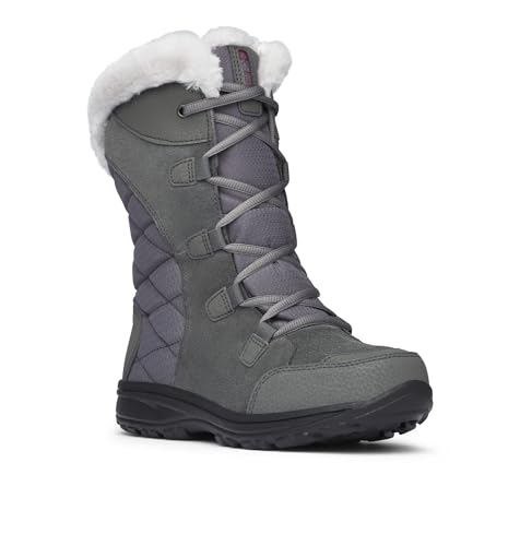 Columbia Womens Ice Maiden II, Shale/Dark Raspberry, 12