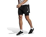 adidas d4r short 2 in 1 pantaloncini (1/2), nero, s uomo