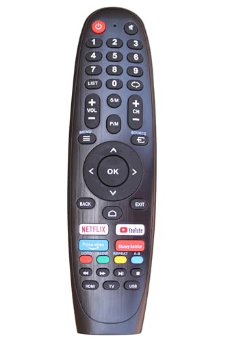 Image of Compatible TV Remote for China /Chinese Assembled Smart Led /LCD Tv & Sansui /Blau punkt /Estar /Caixun /Mu /Magic World /Magic Pro /Star X /Compac Impex /Stargold | No Voice Function (China LED 003)