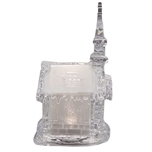 Acrylic Glowing Glitter Church Figurine For Christmas Religious Home Decor, 9 3/4 Inch #TOP4