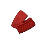 鍋つかみ ミトン 耐熱 シリコン製 ２個セット なべつかみ 【Eternal Wind】 (レッド)