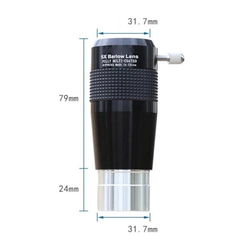 Espejo de aumento 5x apocromático de metal para eliminar distorsiones en telescopios 2