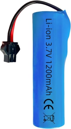 Image of 1200mah 3.7V Rechargeable Battery SM-2P Plug with USB Charger for RC Car RC Trucks Toy Robots Bazooka Rocket Bubble Gun Battery Replacement 2 Pack