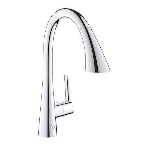 GROHE Zedra Single-Handle Kitchen Faucet in Starlight Chrome