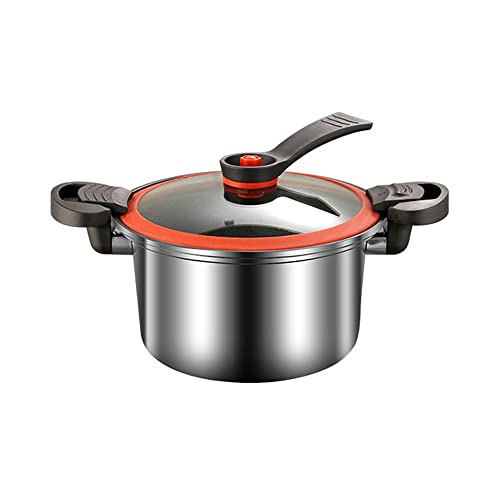 Micro olla a presión de acero inoxidable for el hogar, olla for estofado a prueba de explosiones, máquina de cocción de calentamiento rápido, bloqueo Push-pull 24L 26L(1-Pack,26cm)