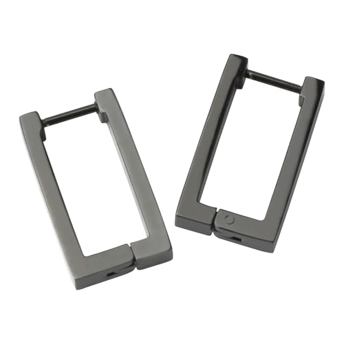 [silver KYASYA]sAX Y fB[X XeX 316L XNGA lp S[h t[vsAX Vo[ ubN AM[ Ή p 2_Zbg ` (ubN)