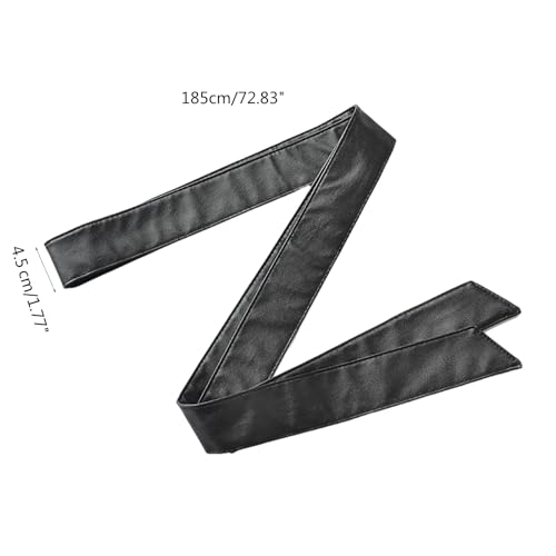 Belt For Women PU Sash Tie Waist Band For TrenchCoat Overcoat Black Down Coat Replacement Belt Down Coat Belt4