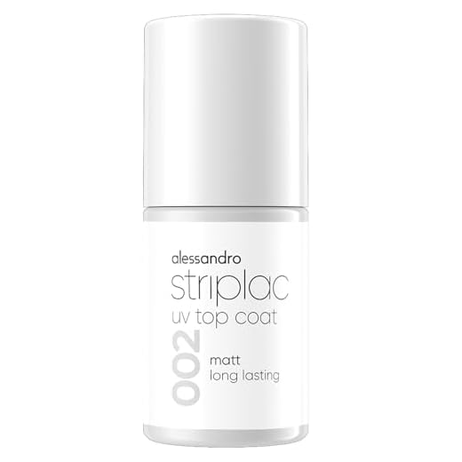 alessandro Striplac UV-Top Coat Matt - Langanhaltend & Kratzfest bis zu 15 Tage - Mit & ohne Farbe Anwendbar - Schonende Abziehtechnologie - Vegan - Transparent, 6,5ml