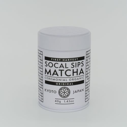 SoCal Sips Original Ceremonial Grade Matcha Powder - Premium Orga...