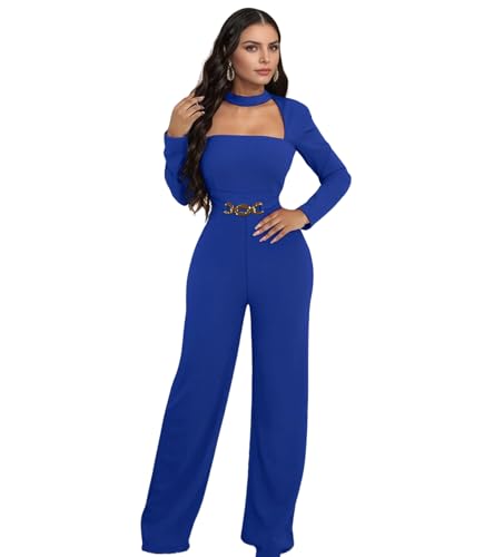 Image of Jigfar Women Sexy Elegant Bodycon Jumpsuit Going Out Romper Birthday Party Club Night Outfits
