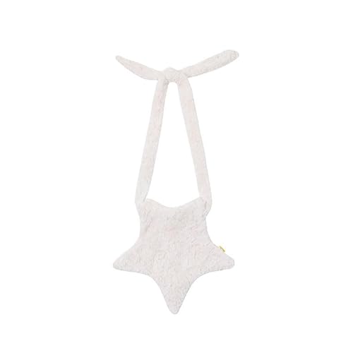 Y2k Crossbody Bag Star Shape Harajuku Street Style 2000s Designer Vintage Aesthetic Shoulder Bag Strap Girls Kawaii Bag, White