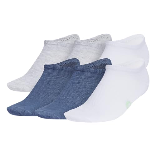 Superlite Classic No Show Socks (6-Pairs) for Kids, Boys, Girls - lightweight, breathable athletic fit