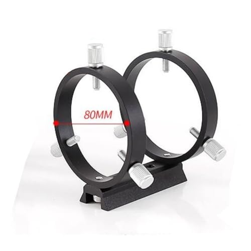 Juego de Anillos guía de 80 mm para tubo óptico astronómico y astrofotografía 2