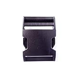 [NIFCO] 3個セット ニフコ SR50 プラスチック バックル 黒 50mm巾用 ベルトの長さ調節などに