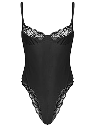 Mens Adult Sissy Lingerie Camisole Romper Bodysuit Crossdressing Nightwear Pajamas Romper